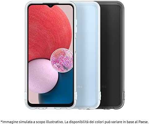 Dėklas Samsung Galaxy A13 Soft Clear Cover Juodas