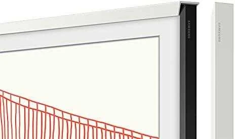 SAMSUNG Frame 55 Baltas Nuožulnus 2021 45 laipsnių įpjovimas viduje