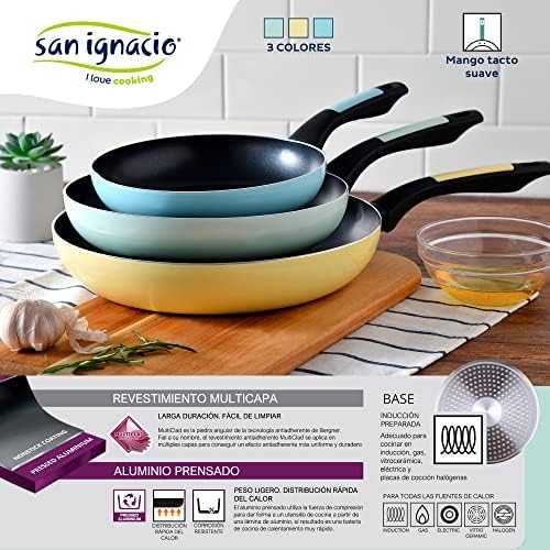 Keptuvė San Ignacio SAN IGNACIO Rinkinys 3 patelni Cosy 18/22/26cm (SG-6865)
