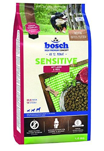 bosch Dog Adult SENSITIVE ėriena & RICE – pašaras šunims su ėriena ir ryžiais, kurių jautri virškinimo sistema 1kg