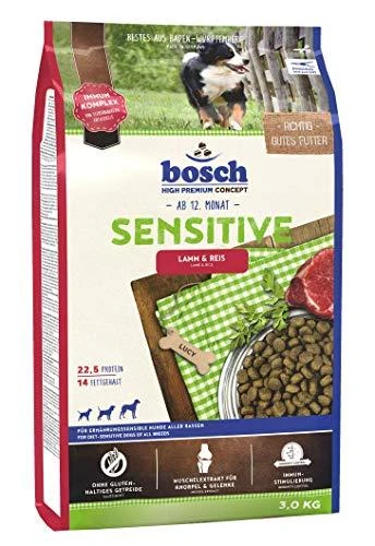Bosch Petfood bosch Dog Adult SENSITIVE ėriena & RICE – pašaras šunims su ėriena ir ryžiais, kurių jautri virškinimo sistema 15kg