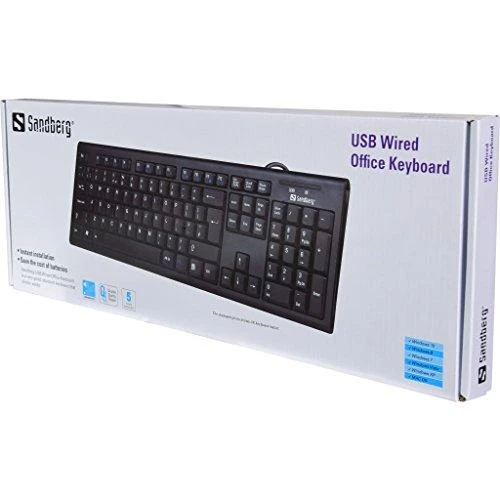 Office Sandberg USB laidinė biuro klaviatūra Nord