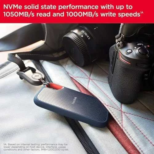 Išorinis kietasis diskas SanDisk Extreme Portable 500 GB, SDSSDE61-500G-G25, Juodas