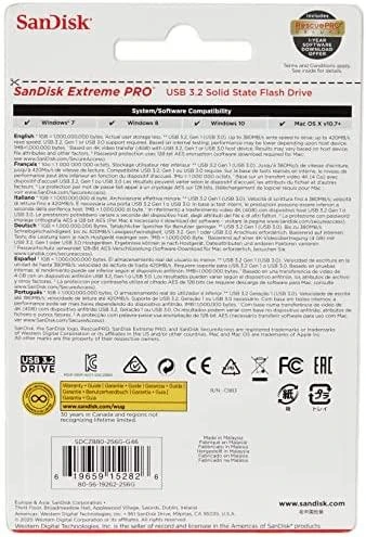 USB laikmena SanDisk Extreme Pro, 256GB