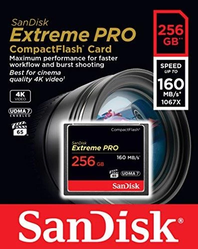 Atminties kortelė Sandisk KARTA EXTREME PRO CF 256 GB