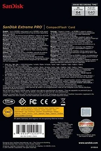 Atminties kortelė Sandisk KARTA EXTREME PRO CF 256 GB