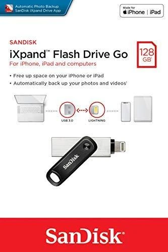 „SANDISK iXpand Flash Drive Go 128GB“ – USB 3.0 + „Lightning“ – skirti „iPhone“ ir „iPad“