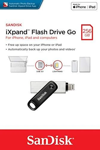 „SANDISK iXpand Flash Drive Go 256GB“ – USB3.0 + „Lightning“ – skirti „iPhone“ ir „iPad“