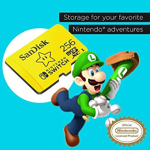 Atminties kortelė SanDisk Nintendo Switch microSDXC 256GB 100/90 MB/s A1 UHS-I