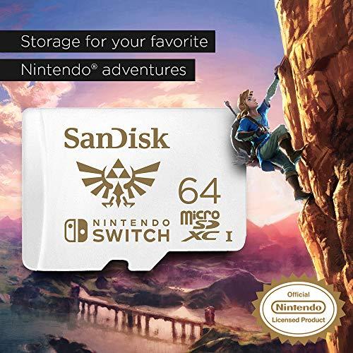 Atminties kortelė SANDISK NINTENDO SWITCH Micro SDXC 64 GB 100/60 MB/s V30 UHS-I U3