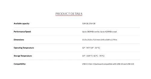 USB laikmena SanDisk Extreme Pro, 256GB