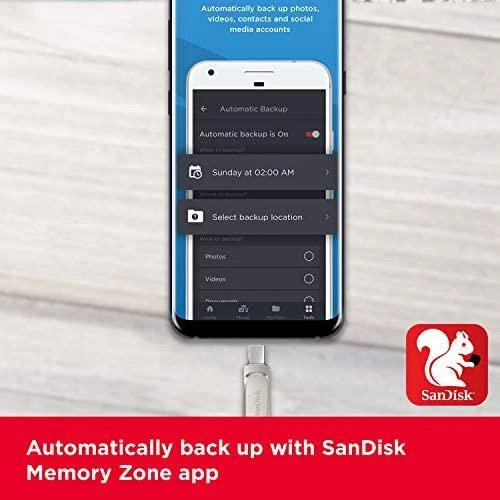 USB laikmena SanDisk Ultra Dual Drive Luxe USB Type-C, 128 GB