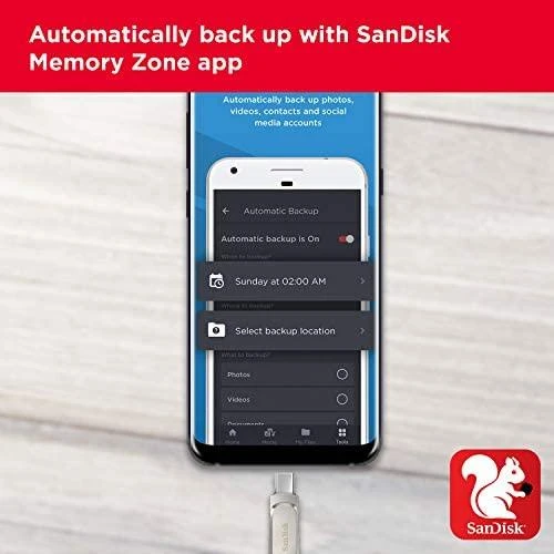 USB laikmena Sandisk Ultra Dual Drive Luxe USB Type-C, 256 GB