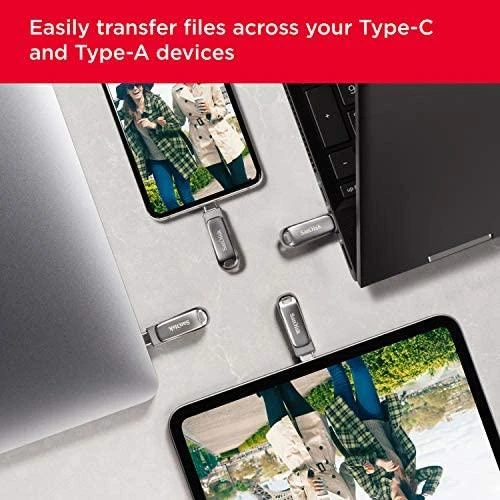 USB laikmena Sandisk Ultra Dual Drive Luxe USB Type-C, 256 GB