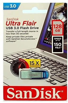 USB laikmena Sandisk Cruzer Ultra Flair, 128GB