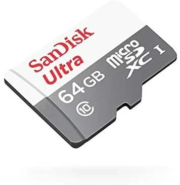 Atminties kortelė SanDisk Ultra Micro SDXC UHS-I Class 10, 64 GB, su adapteriu