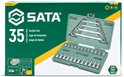 SATA Rinkinys KLUCZY TORX 35el 1/4" 3/8 WALIZKA