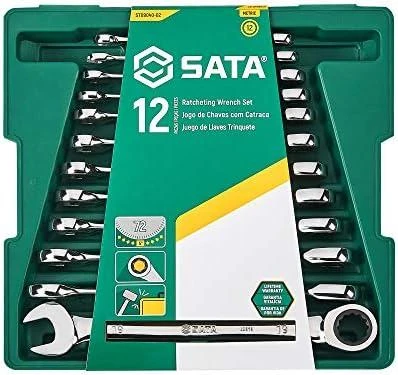 SATA RAKTŲ KOMPLEKTAS SU REKETU, 12 vnt.