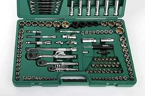 SATA Rinkinys KLUCZY 150el 1/4" 3/8" 1/2"WALIZKA
