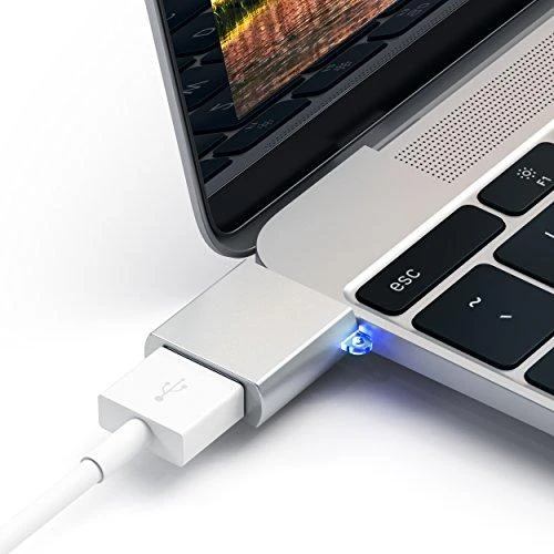 Adapteris USB Satechi USB-A - USB-C Sidabrinė (ST-TCUAM)