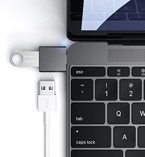 Adapteris USB Satechi USB-A - USB-C Sidabrinė (ST-TCUAM)