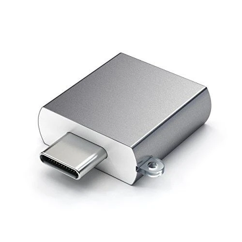 Adapteris USB Satechi USB-A - USB-C Sidabrinė (ST-TCUAM)