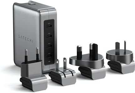 SATECHI 145W USB-C 4 prievadų GaN kelioninis įkroviklis