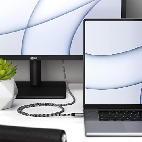 Satechi USB4 100W USB-C – USB-C 80cm (pilka erdvė)