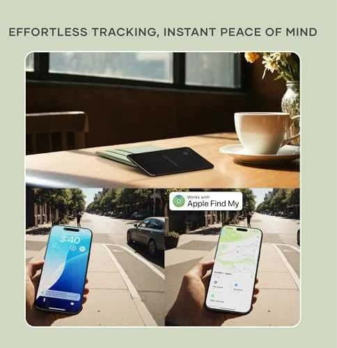 Su „Apple Find My Satechi FindAll“ piniginės kortele suderinamas ieškiklis ST-LFAWCK juoda