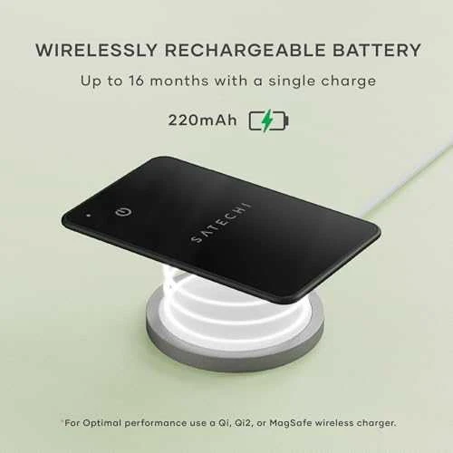 Su „Apple Find My Satechi FindAll“ piniginės kortele suderinamas ieškiklis ST-LFAWCK juoda