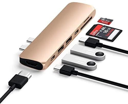 Apple Satechi USB-C 7 Multiport Kosminė pilka adapteris