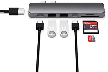 Apple Satechi USB-C 7 Multiport Kosminė pilka adapteris