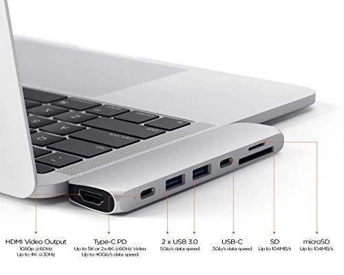 Stotis / replikatorius Satechi Pro Hub USB- C (ST- CMBPS)