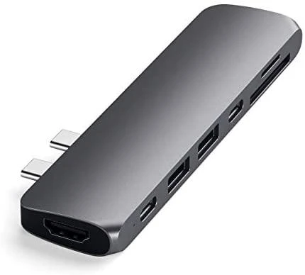 Apple Satechi USB-C 7 Multiport Kosminė pilka adapteris