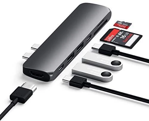 Apple Satechi USB-C 7 Multiport Kosminė pilka adapteris