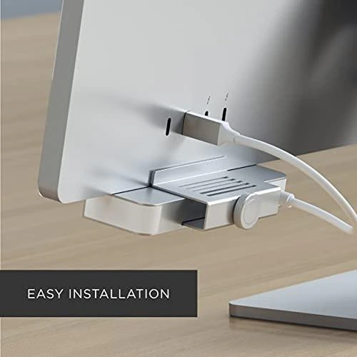 Adapteris HUB USB C Satechi for iMac M1 2021 24" and 27" Studio Ekranas 2022 ST-UCICHS sidabrinis