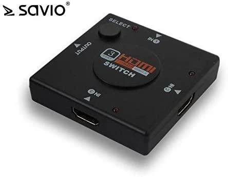 Savio CL-26 vaizdo jungiklis HDMI