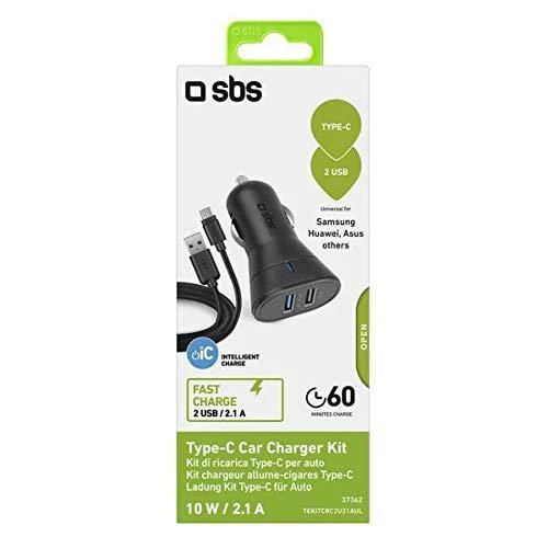 Įkroviklis SBS Mobile 2x USB-A 2.1 A (TEKITCRC2U21AUL)