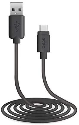 SBS TECABLETC220K USB-A - USB-C kabelis 2 m - juodos spalvos