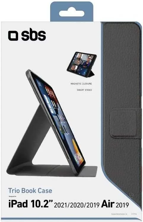 SBS Book Pro iPad 10,2'' 2021/20/19/Air 2019 juodas