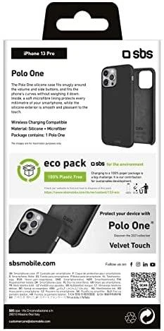 Dėklas SBS juodos spalvos Polo One Cover Semi-hard, silk touch, for iPhone 13 Pro