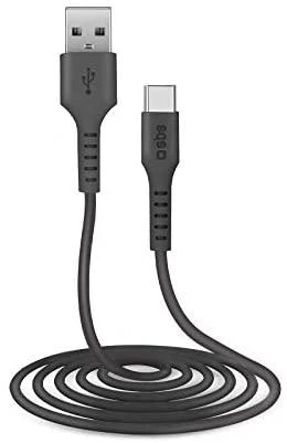 SBS TECABLEMICROC15K USB-A – USB-C kabelis 1.5m – juodos spalvos