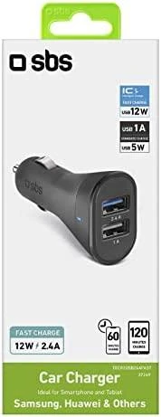 SBS Mobile 2x USB-A 2,4 A įkroviklis (TECR2USB24AFAST)