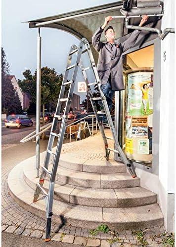 KRAUSE kopėčios PRZEGUBOWA 4x5 TELESKOPOWA Z REG. NOGAMI 6,05 WYS. ROB.