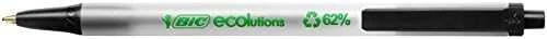 Bic Tušinukas Eco Clicstic 1.0 mm, juodas, pakuotėje 50 vnt. 175884