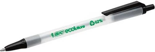 Bic Tušinukas Eco Clicstic 1.0 mm, juodas, pakuotėje 50 vnt. 175884