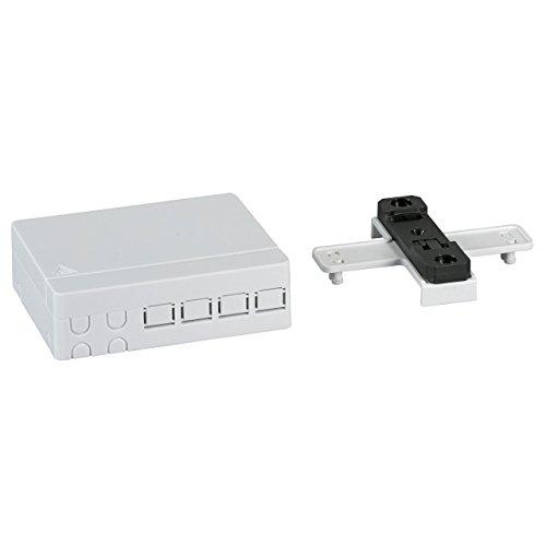 EFB FTTH paskirstymo dėžutė/lizdas, montuojamas ant vidinio DIN bėgelio/sienos, 4xSC Simplex/LC Duplex
