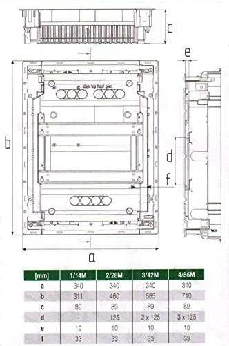 Elektro Plast SKYDAS MODULINIS MSF 4X12 POTINK