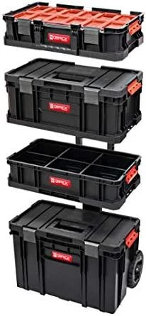 Q-Brick Mobili įrankių dėžė ant ratukų System Cart Two 6in1