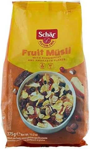 Schar Muesli Fruitt Musli be glitimo 375 g
